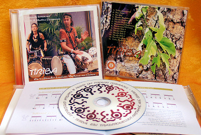 Djembe Trommel CD zum Trommeln spielen lernen, Tiriba
