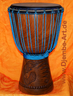 Djembé Art - Blue Chiwara - Djembe Trommel der Premiumklasse